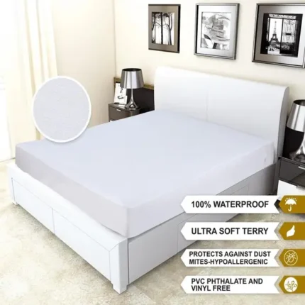 Elitetto Soft Luxury Terry Mattress Protector Water Proof - with FREE Pillow(s)