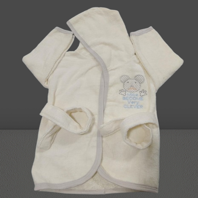 cotton baby bath gown for 6-18 months