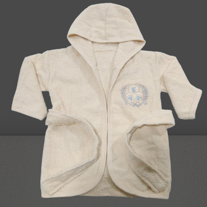cotton baby bath gown for 6-18 months