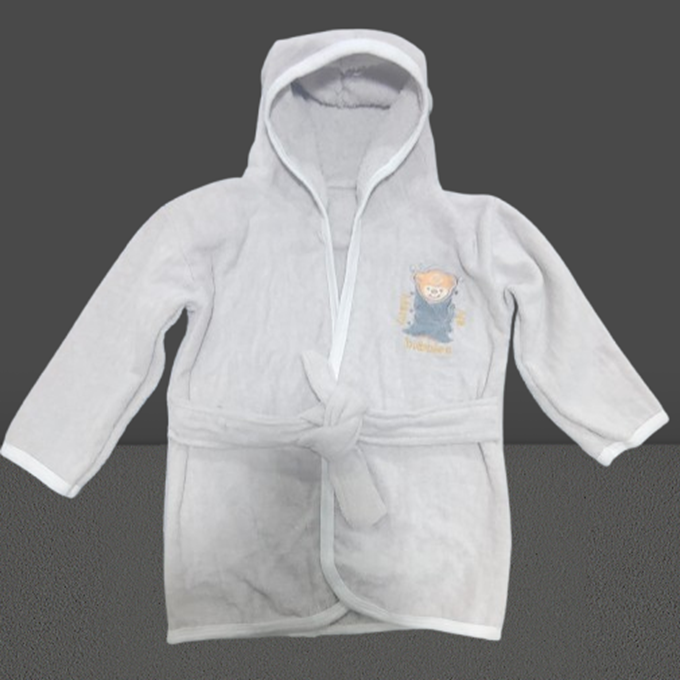 cotton baby bath gown for 6-18 months
