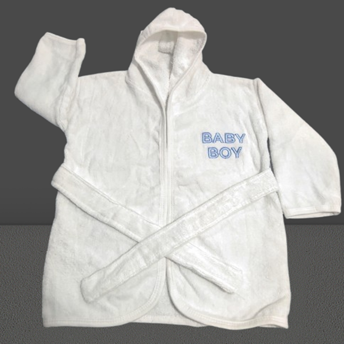 cotton baby bath gown for 6-18 months