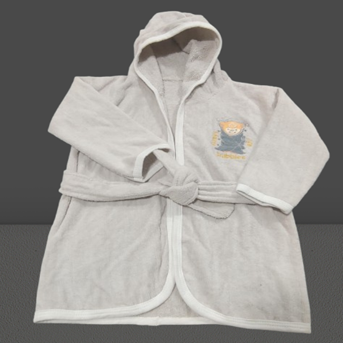 cotton baby bath gown for 6-18 months