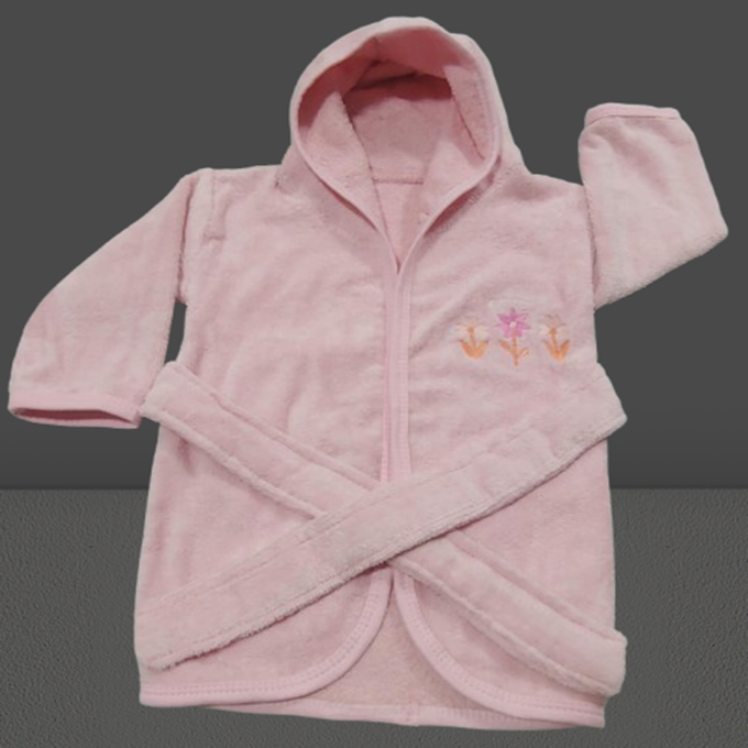 cotton baby bath gown for 6-18 months